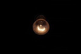夜,燈泡,絲