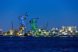 晚上,黑暗,端口