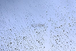 滴,玻璃,雨