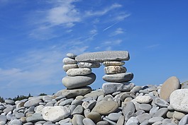 石,天空,自然