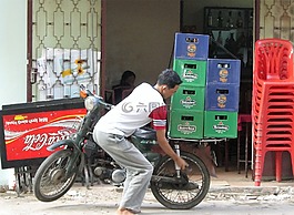 啤酒,貿易,滑板車
