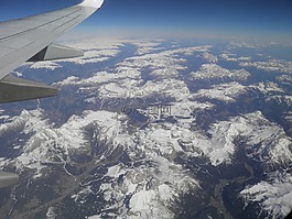 阿爾卑斯山,鳥瞰圖,機(jī)