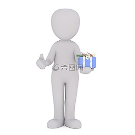 男性,3d模型,孤立