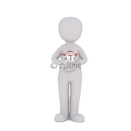 男性,3d模型,孤立