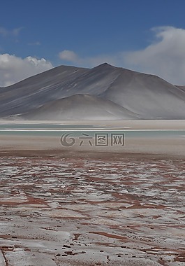 火山,景觀,沙漠