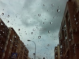 雨,滴,城市