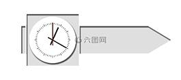 箭頭,方向,時間
