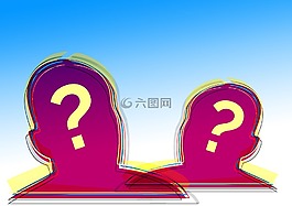 頭,問號,認為