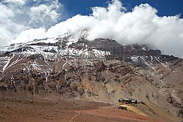 山,冰川,冰