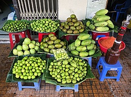 綠色,水果,芒果