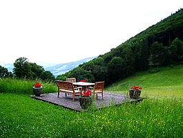 花園露臺(tái),全景圖,景觀