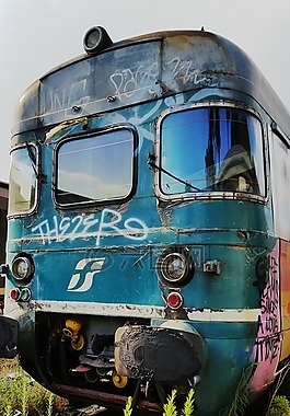 火车,马车,涂鸦
