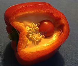 辣椒辣椒中,辣椒粉,红色