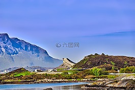 橋,天空,云