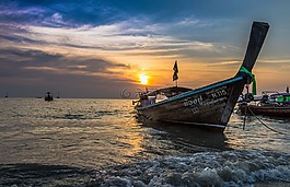 整體的一部分水域,海,日落