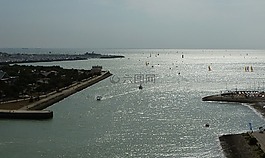 海洋,小船,全景