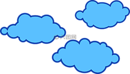 云,藍(lán)色,vecto