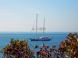 帆船,海,帆