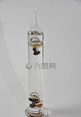 温度计加利利,温度,玻璃