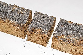黑麥面包,藍色罌粟花種子,食品