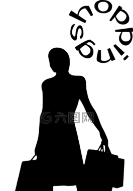 女子,購(gòu)物,時(shí)尚
