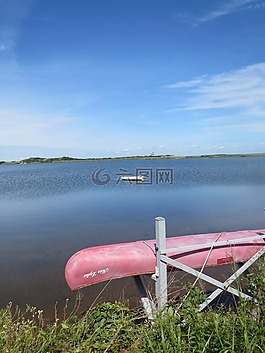 皮劃艇,船,湖