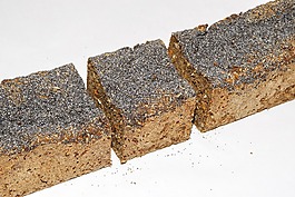 黑麥面包,藍色罌粟花種子,食品