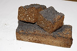 黑麥面包,藍色罌粟花種子,食品