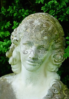 雕像,數(shù)字,女子