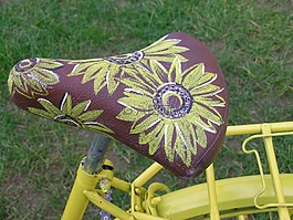 鞍,自行車(chē),鮮花