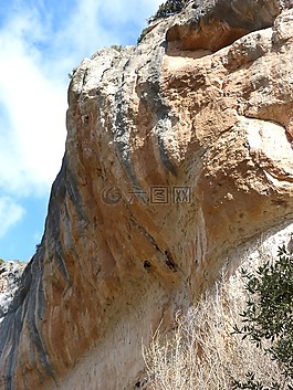 巖墻,升級,登山者