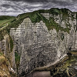 etretat,諾曼底,白崖