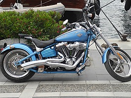 哈雷,摩托車,道路