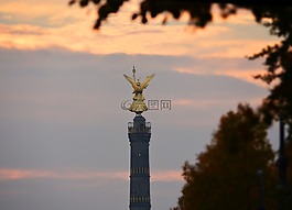 siegessäule,柏林,具有里程碑意义