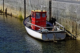 船,海港,漁船