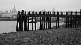 海滩,南岸,伦敦