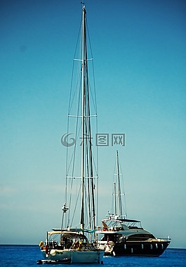 游艇,船,海景