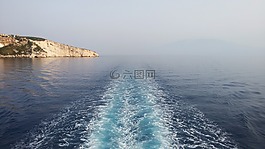 海,景觀,fary船