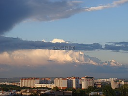 天空,雨后,云