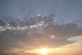 天空,云,日出