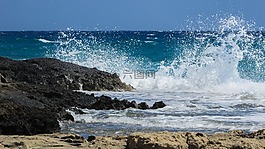 波,砸,泡沫