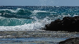 波,砸,泡沫