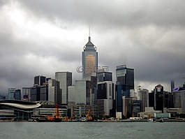 城市,香港,摩天大樓