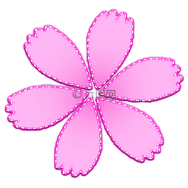 花,粉色,條紋