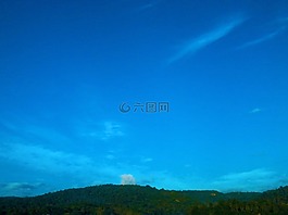 上午的天空,天空,云