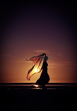 背光,日落,黃昏