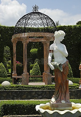 雕像,展館,公園