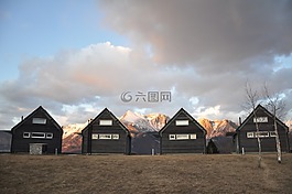 房子,山,安老院