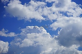天空,藍(lán)色,云