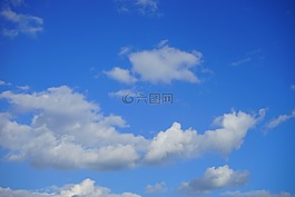天空,藍(lán)色,云